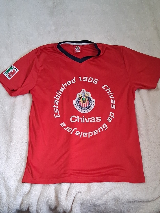 chivas Other - Civas Red Youth Soccer Jersey with Navy Trim